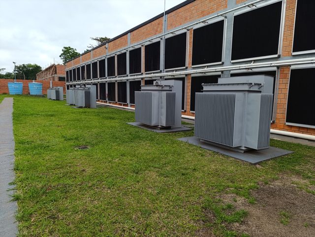 Transformers beside a Paracan data centre, Paraguay